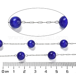 Catene in acciaio inossidabile 304 con maglie in vetro a forma di occhio di gatto&nbsp;CHS-G038-08P-07