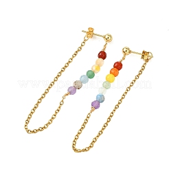 Natürlichen Edelstein Ohrstecker&nbsp;EJEW-JE07286