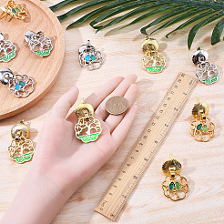 16 Stück 4 Stile Zinklegierung Emaille Box Griffe&nbsp;FIND-GF0005-47