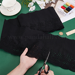 Rubans de dentelle de fleurs brodés en coton&nbsp;OCOR-MA0001-29B