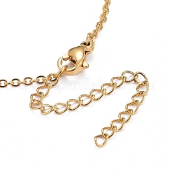 Colliers pendentifs en acier inoxydable 304 avec placage ionique (IP)&nbsp;NJEW-Z008-03G