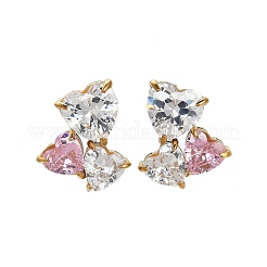Ohrstecker aus 304 Edelstahl mit Kristall-Strass&nbsp;EJEW-G423-06G