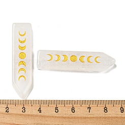 Anhänger mit Mondphasen aus natürlichem Quarzkristall&nbsp;G-C145-01D