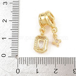 Ottone micro spianare pendenti zirconi&nbsp;KK-Z151-17G