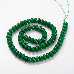 Natürliche weiße Jade Edelstein Perlen&nbsp;JBS044