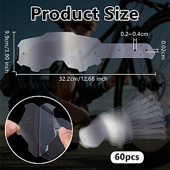 60 Stück transparente PE-Schutzfolien für Brillengläser&nbsp;DIY-OC0014-42