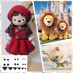 3 Stil Filz Bastelpuppe Auge & Nase&nbsp;FIND-FG0005-44