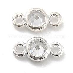 925 Gliederverbinder aus Sterlingsilber mit Mikropavé und klarem Zirkonia&nbsp;STER-Z001-009S