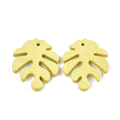 Pendenti in legno di pioppo dipinto&nbsp;WOOD-S045-067F
