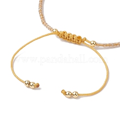 7 bracciale di perline intrecciate con pietre preziose naturali&nbsp;BJEW-JB11420