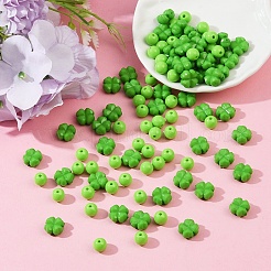 100pcs 2 Arten undurchsichtige Acrylperlen&nbsp;SACR-YW0001-73