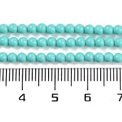 Filo di perline turchesi sintetici&nbsp;G-U004-02N