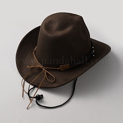 Chapeau de cowboy en polyester&nbsp;AJEW-WH0481-611B