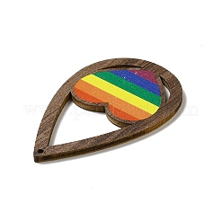 Regenbogen-/Pride-Flaggen-Thema&nbsp;WOOD-G014-02B