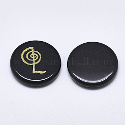 Cabochon di pietra naturale naturale nera&nbsp;G-T122-36K