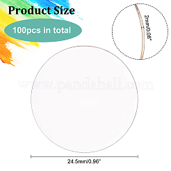 100 cercle transparent&nbsp;DIY-FG0003-42