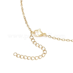 Leere Makramee-Tasche aus Edelstahl 304 mit Stern-Mond-Anhänger und Kabelkette&nbsp;NJEW-JN05282-02