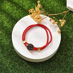 Mehrreihige Armbänder aus Nylonkordeln mit Sternbild&nbsp;BJEW-U016-01B-01
