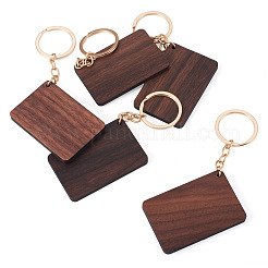 Porte-clés pendentifs en bois de noyer&nbsp;KEYC-TAC0034-06A
