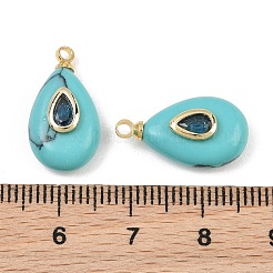 Pendentifs de turquoise synthétique&nbsp;GG-CBA4154-03G-02