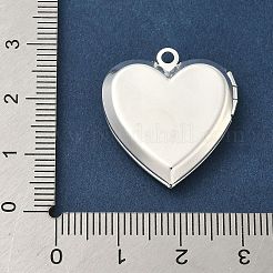 Colgantes de medallón de latón con forma de corazón&nbsp;LS-KK-K414-12B-S