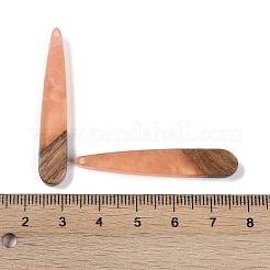 Colgantes de resina & madera&nbsp;WOOD-F015-01B