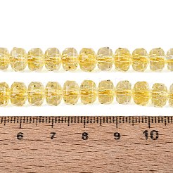 Brins de perles de verre transparentes craquelées&nbsp;GLAA-N068-03A-14