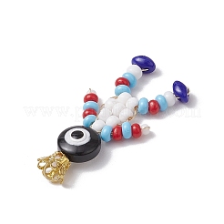 Vernice per cottura semi di vetro perline pendenti umani&nbsp;PALLOY-MZ00653-02