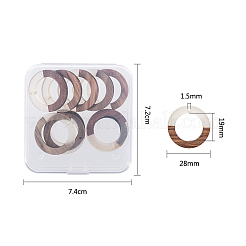 Colgantes de resina & madera&nbsp;RESI-OL0001-10A