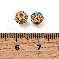 Messing Legierung Strass Perlen&nbsp;RB-K001-01G-02