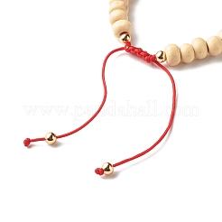 Böse Augen Stern Herz geflochtenes Perlenarmband für Kinder&nbsp;BJEW-JB06777