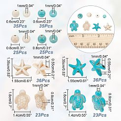 8 Stil synthetische türkisfarbene Edelsteinperlen&nbsp;TURQ-AR0001-32