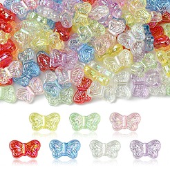 105 Stück 7 Farben UV-Beschichtung schillernde transparente Acrylperlen&nbsp;OACR-FS0001-88
