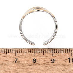 Anillos de puño abiertos de acero inoxidable 304 para mujer&nbsp;RJEW-K321-01H