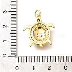 Pendentifs avec zircon cubiques à micro-pavés en laiton&nbsp;KK-Q040-02M-G