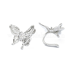 Boucle d'oreille en laiton plaqué en rack&nbsp;EJEW-C086-11P