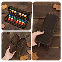 Étui à stylos en cuir&nbsp;AJEW-WH0410-226B
