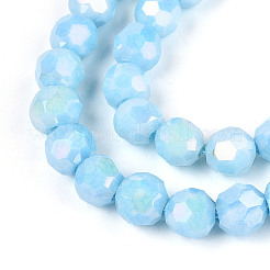 Brins de perles de verre électrolytiques anti-ternissement&nbsp;EGLA-T021-6mm-15-01