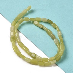 Natürliche Zitronen Jade Perlen Stränge&nbsp;G-G085-A22-01