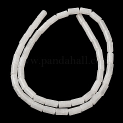 Natürliche weiße Jade perlen Stränge&nbsp;G-B091-A18-01