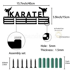 Scaffale da parete espositore porta medaglie in ferro alla moda&nbsp;ODIS-WH0037-055