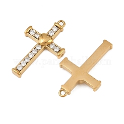 Pendentifs en acier inoxydable 304 micro pavés de zircones cubiques&nbsp;STAS-A132-04C-G