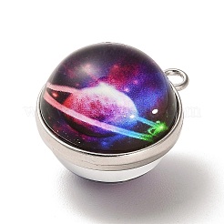 Leuchtende Glaskugelanhänger im Galaxienthema&nbsp;GLAA-D021-01P-09