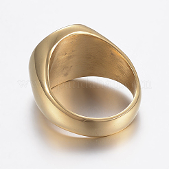 Ionenplattierung (IP) 304 Edelstahl-Fingerringe&nbsp;RJEW-H125-30G