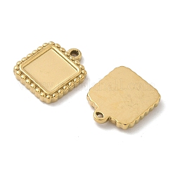 Cabochon-Fassungen für Anhänger aus Edelstahl 304&nbsp;STAS-D127-01G