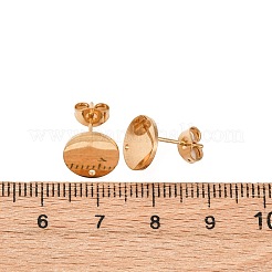 Ohrstecker-Beschläge aus Edelstahl 304&nbsp;STAS-H436-21G-03