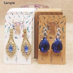 Cartes d'affichage de boucles d'oreilles en carton&nbsp;CDIS-F003-01B