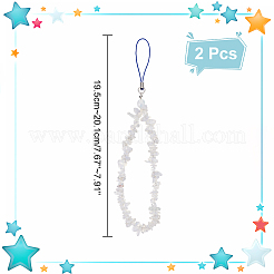 Cinturini mobili a catena con perline in chip opalite&nbsp;FIND-WH0135-07A