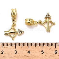 Micro Pave Bijoux de zircone cubique en laiton de placage en râtelier&nbsp;KK-S398-02A