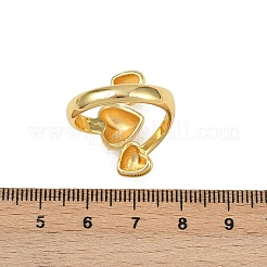 Anelli gemelli in ottone&nbsp;RJEW-C139-15B-G